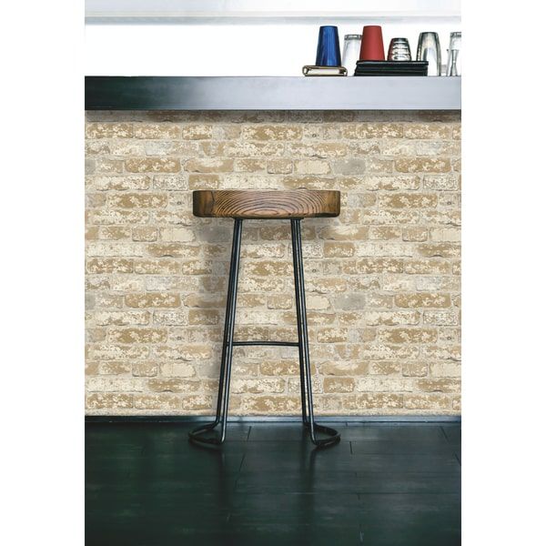 Roommates Stuccoed Brick Peel And Stick Wallpaper Dark Red Peel And Stick Wallpaper Brick Temporary Decorating