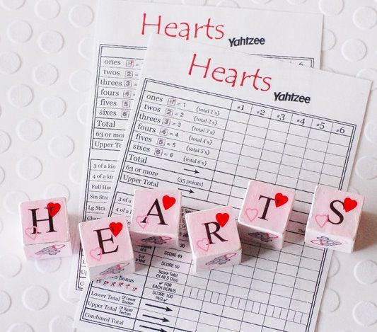 So Cute Valentine Yahtzee Free Printable Valentines Games