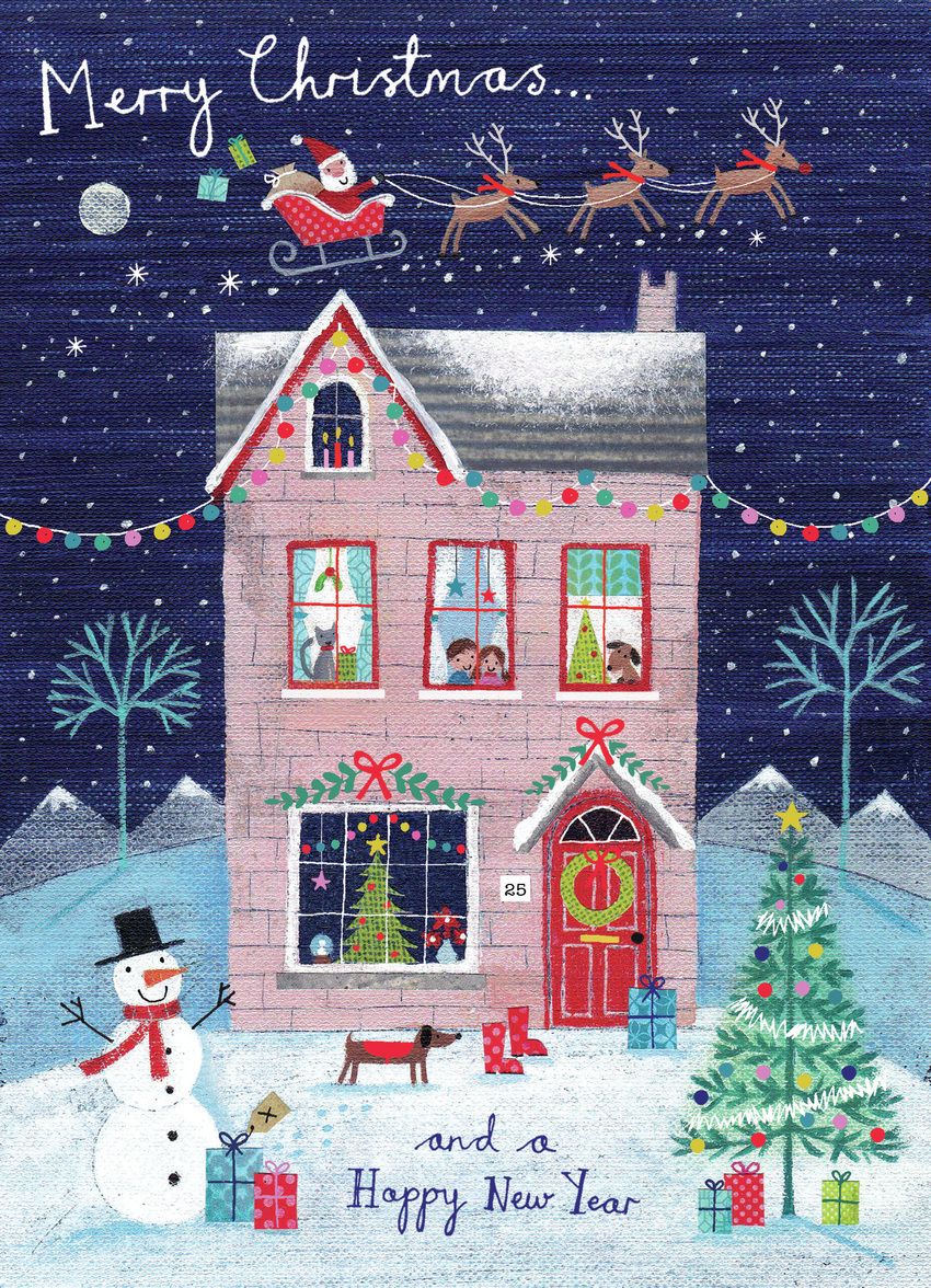 Advocate Art London Marbella New York Christmas Illustration