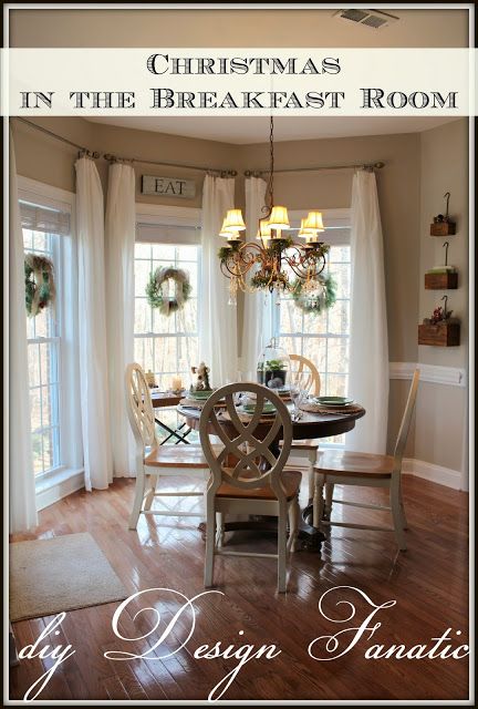 Breakfast Room decorated for Christmas | Dining room ... Breakfast Room decorated for Christmas | Dining room ... on Farmhouse:-Cra1Rtrksu= Dining Room Curtains
id=97990