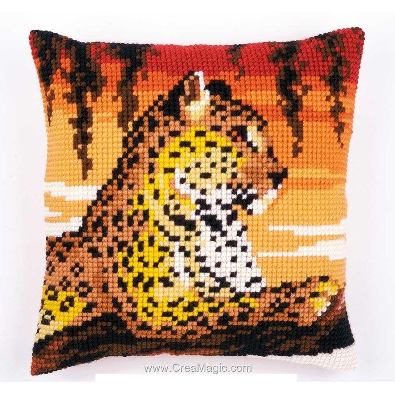 Coussin Canevas Laine