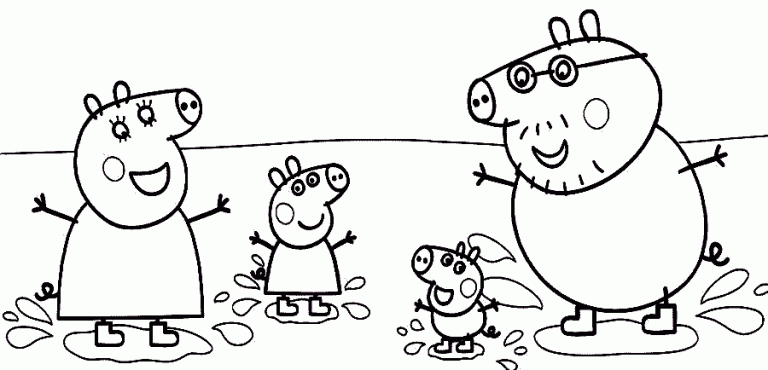 Dibujos Animados Para Colorear Peppa Pig Peppa Pig Para Colorear