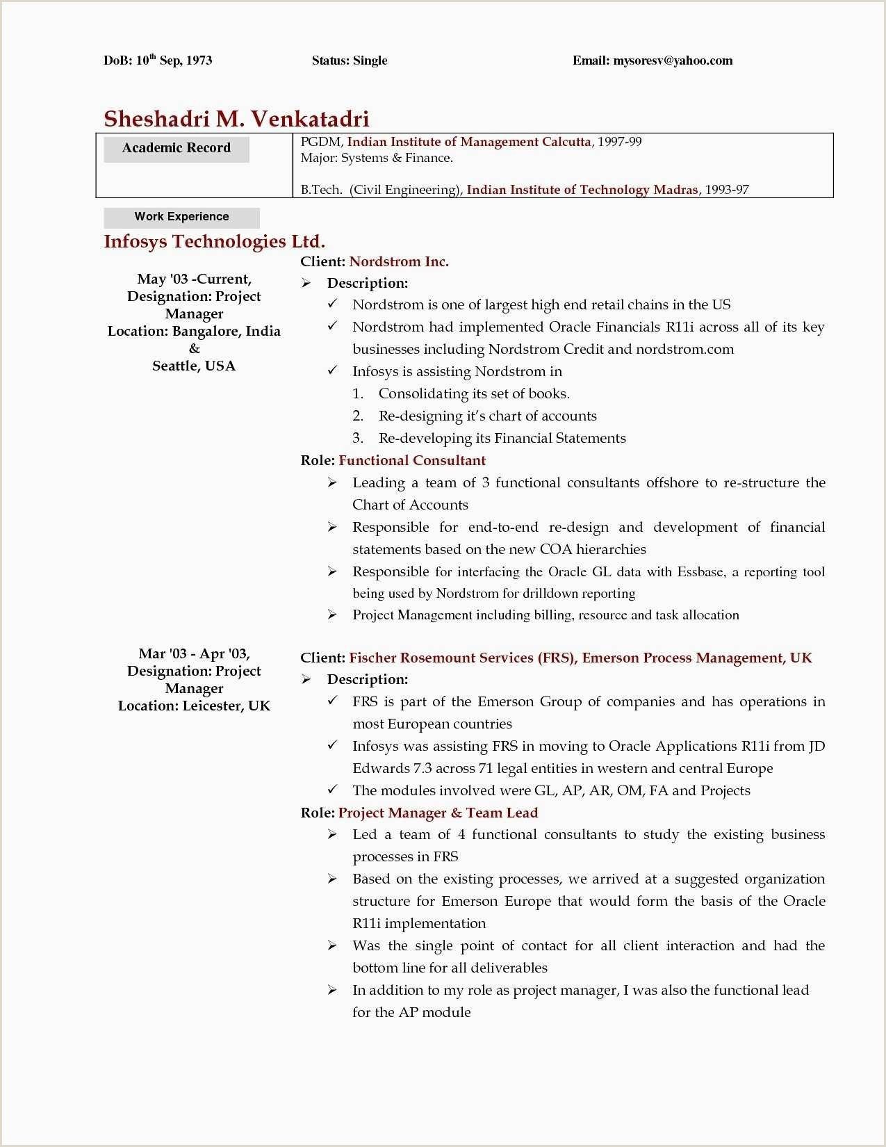 Modern Cv Format For Civil Engineer Resume Cover Letter Examples