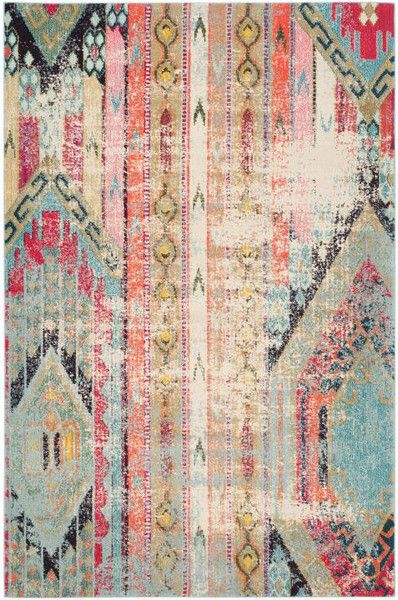 Safavieh Monaco 222 Mnc222f Modern Bohemian Multicolored Safavieh Monaco 222 Area Rug