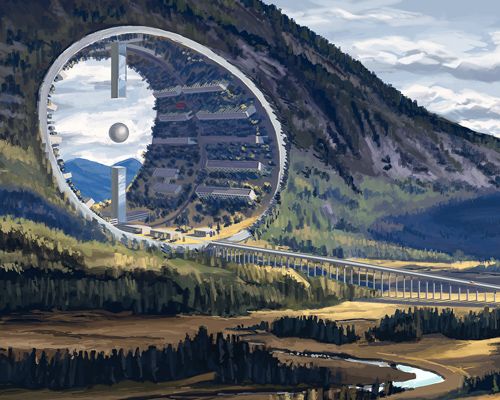 the winners of the 2017 architectural fairy tales contest have been announced, including stories that depict monumental landscapes of sci-fi megastructures. Fantasy City, Fantasy Places, Sci Fi Fantasy, Futuristic City, Futuristic Architecture, Chinese Architecture, Architecture Office, Fantasy Concept Art, Fantasy Artwork