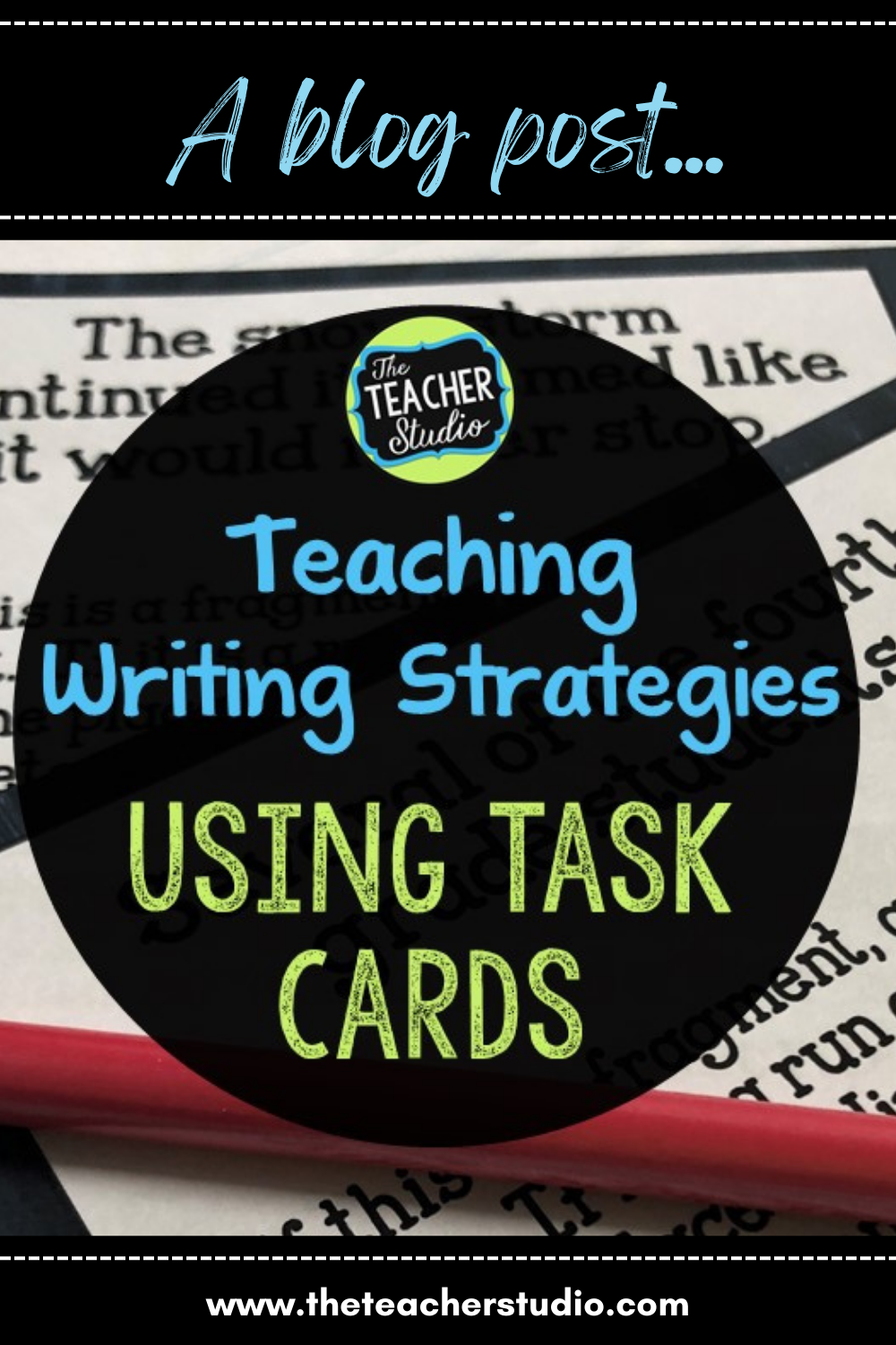 Using Task Cards to Teach Writing