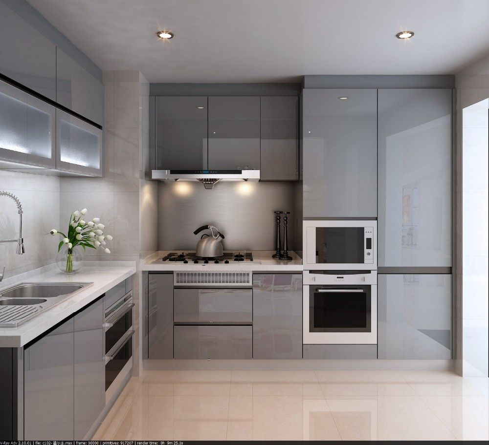 55 grey lacquer kitchen cabinets kitchen design and layout ideas ... Grey lacquer kitchen cabinets