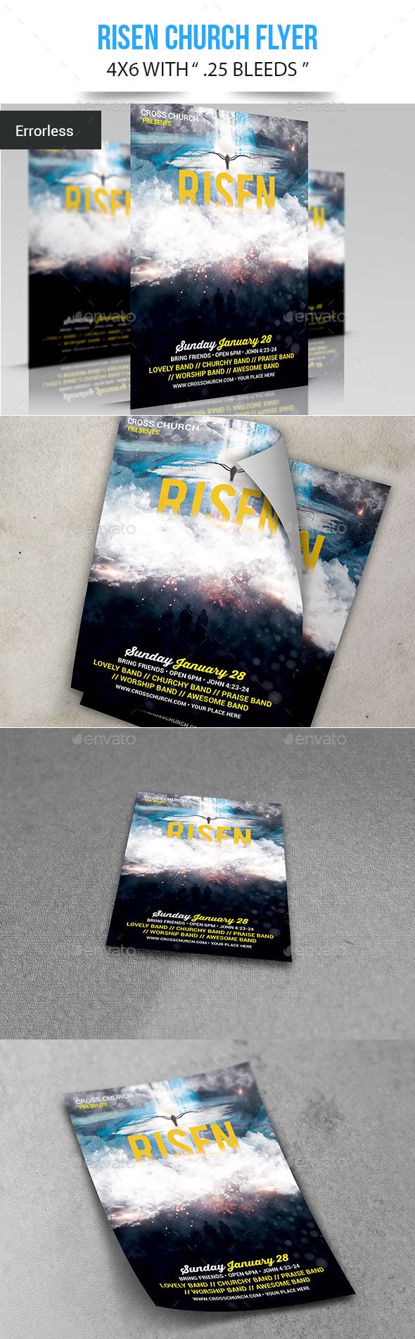 risen flyer template template and print fonts flyers 4x6 100 5k