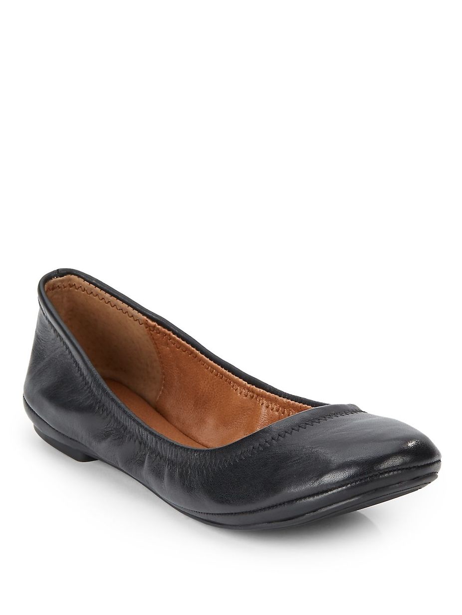 lucky brand dellie leather ballet flat