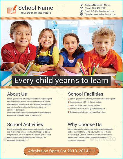 Elementary School Advertisement Poster For School