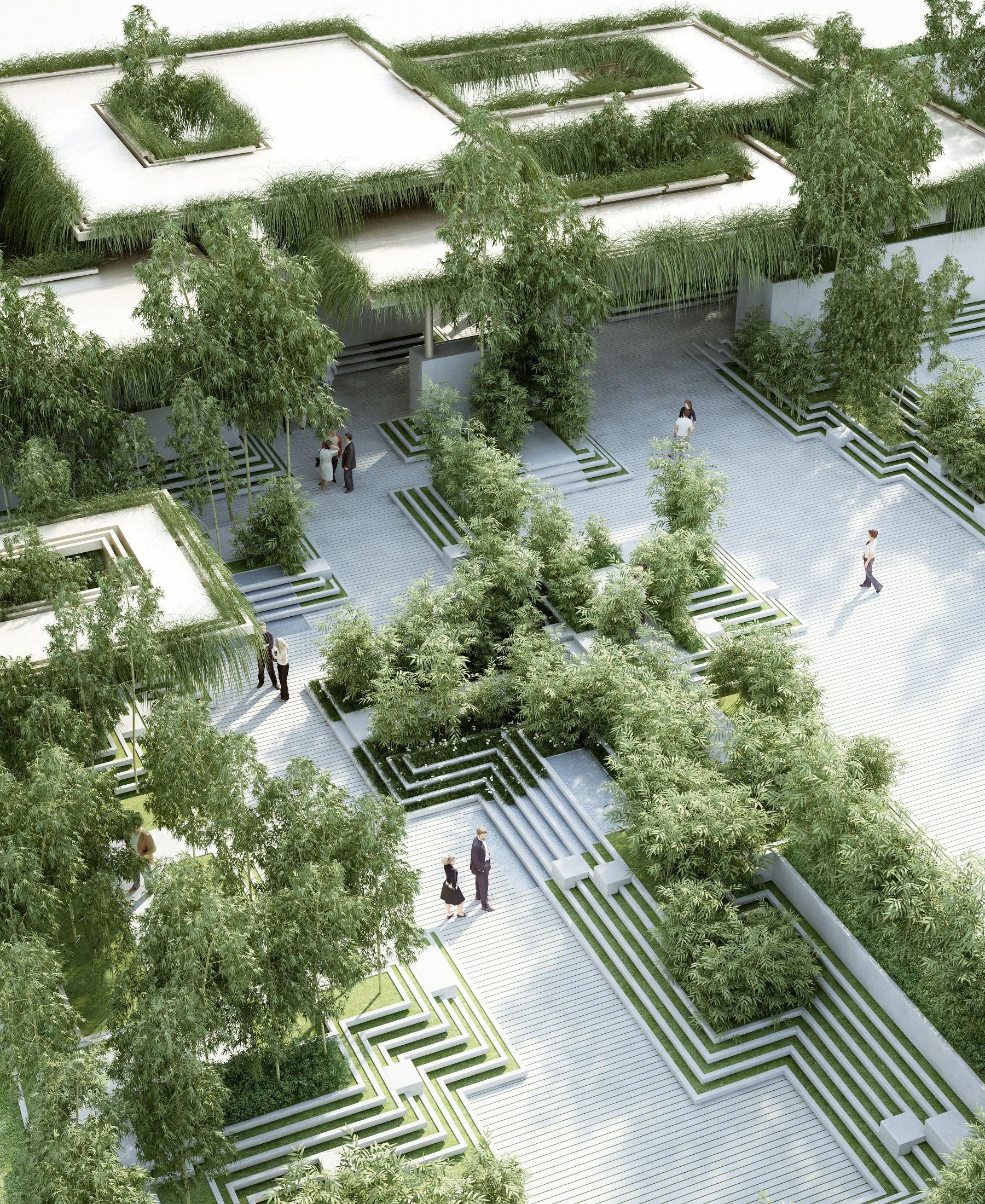 The project describes a landscape design and facade design for a ... The project describes a landscape design and facade design for a ...