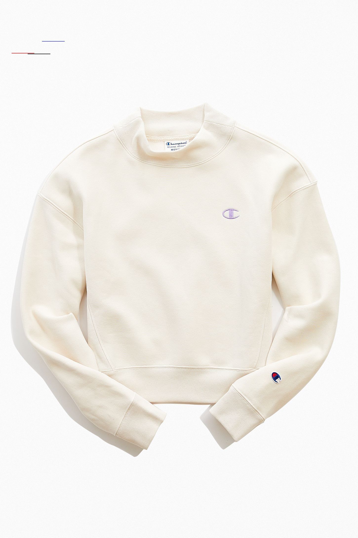 Champion UO Exclusive Reverse Weave Mock Neck Sweatshirt Champion Sweatshirt Damen Beige | Damen sweatshirts