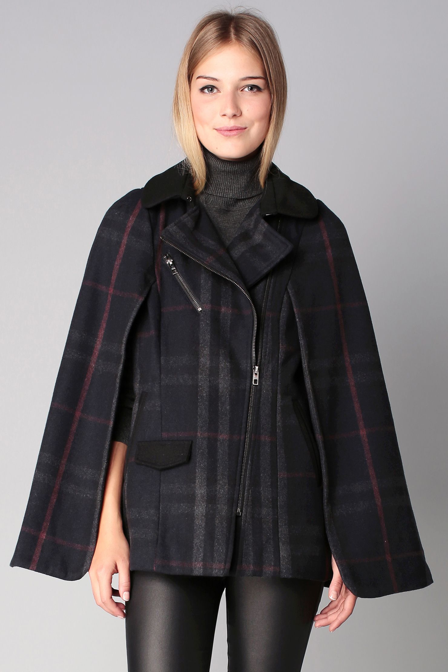 Épinglé sur cape Manteau cape femme : 15 beaux modèles parfait pour cet hiver