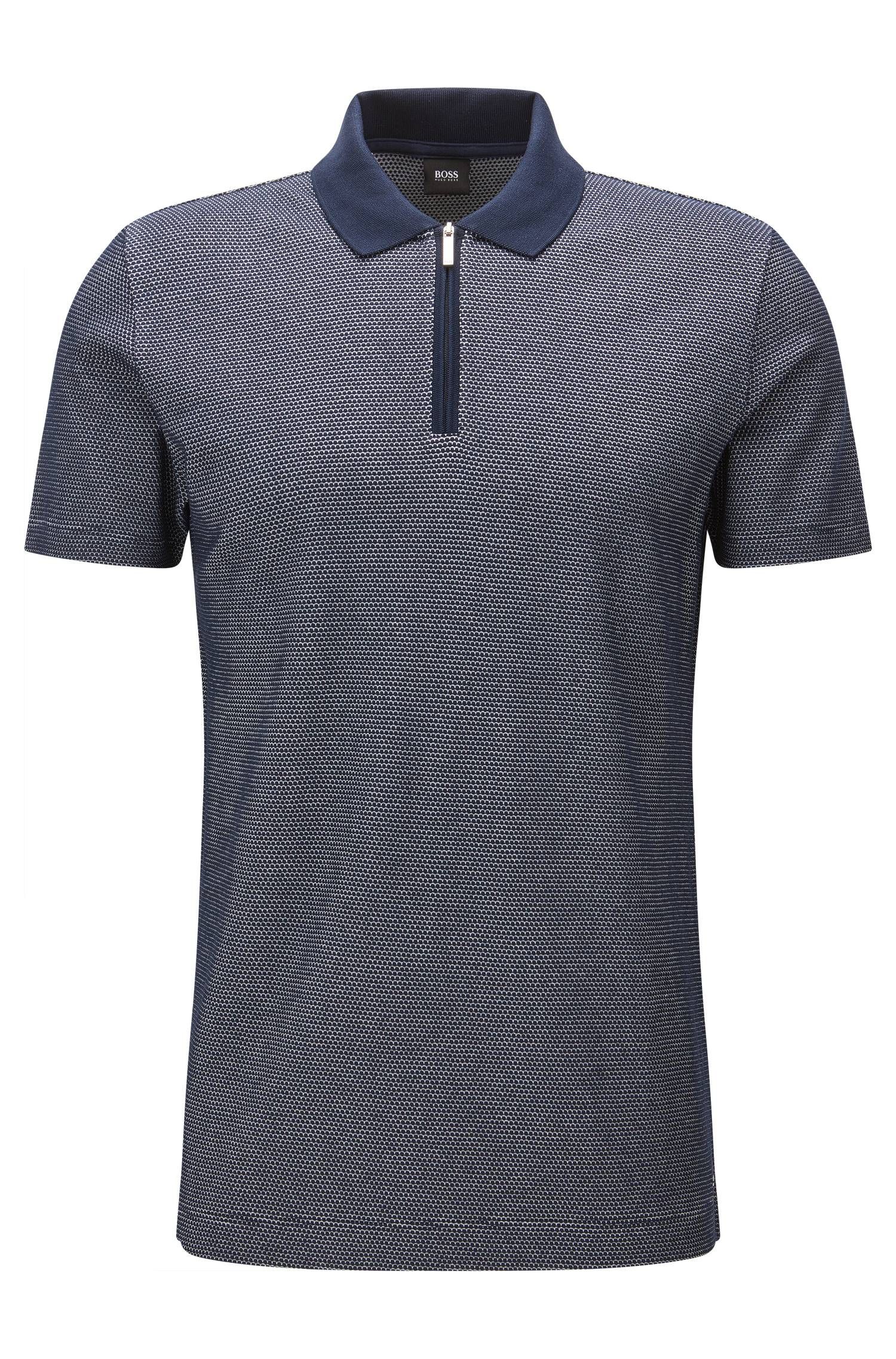 hugo boss mercerised cotton polo