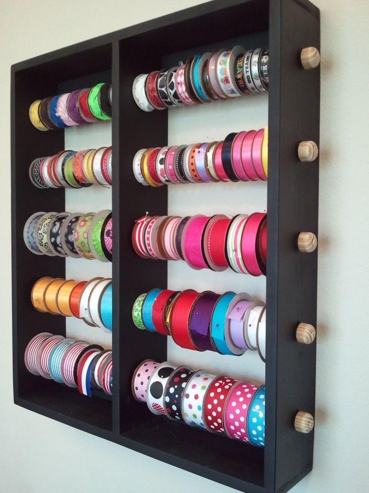 Ribbon Organization, Ribbon Storage, Sewing Room Organization, Craft Room Storage, Diy Ribbon, Storage Ideas, Dream Craft Room, Craft Room Office, Coin Couture