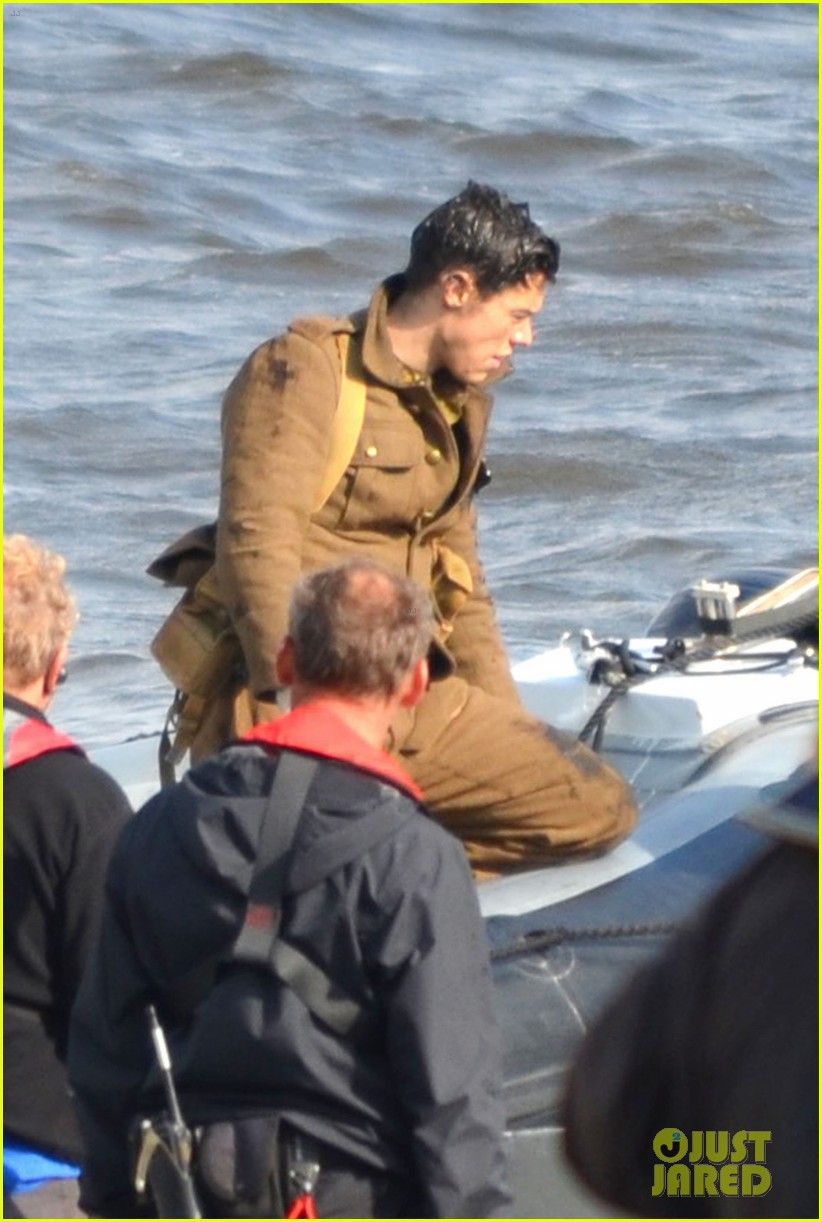 Harry Styles Shows Off His Short Hair On Dunkirk Set One