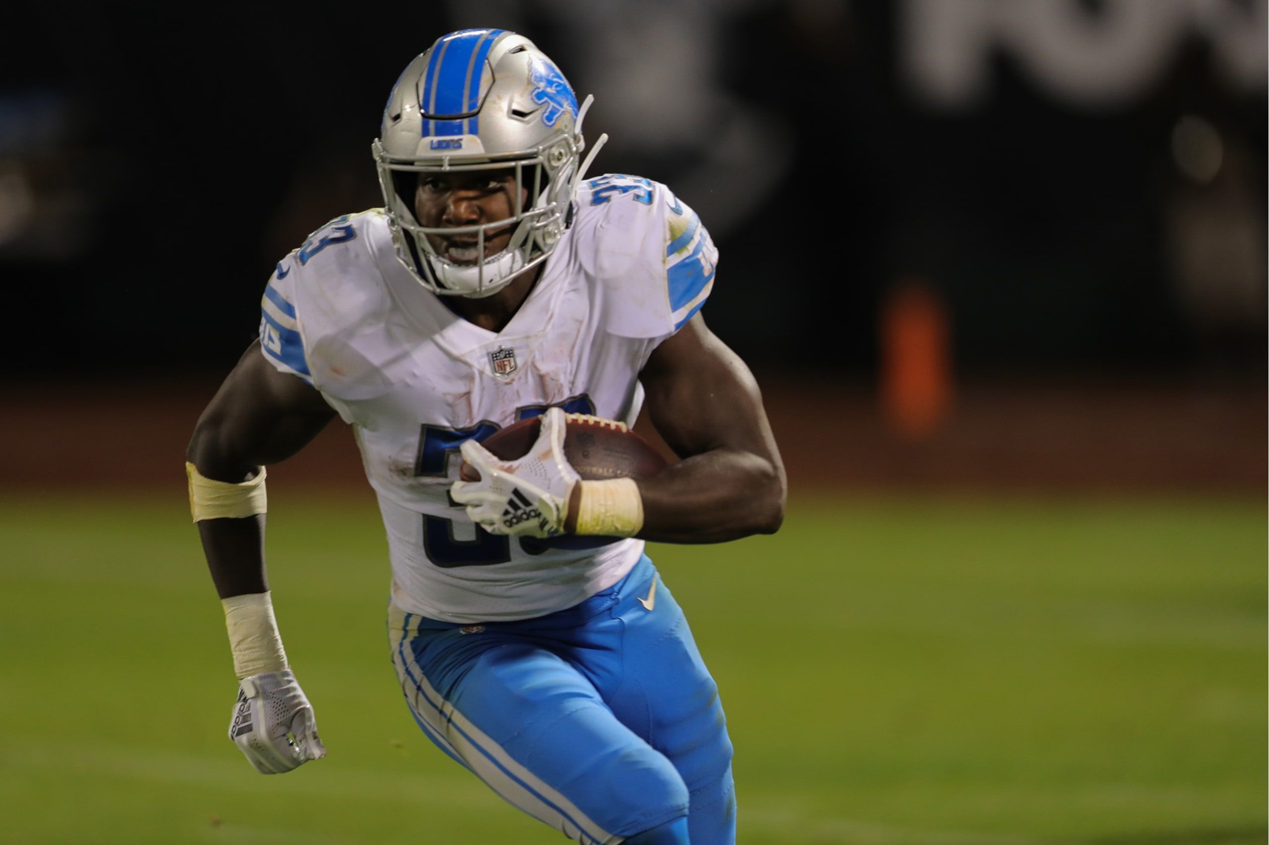 Detroit Lions running back Kerryon Johnson (33) Detroit