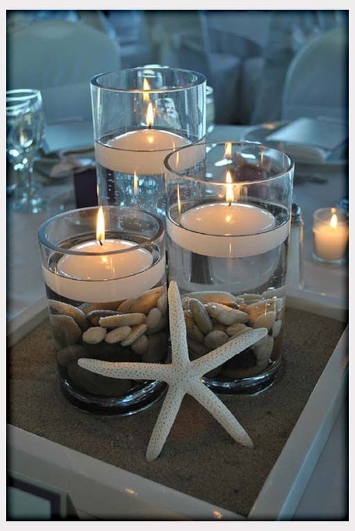 Decorations Beach Wedding Centerpiece Idea DIY: Best Beach Wedding Centerpieces Ideas by LUVWUT | Arrington Wedding 2017 | Pinterest | Beach wedding centerpie…