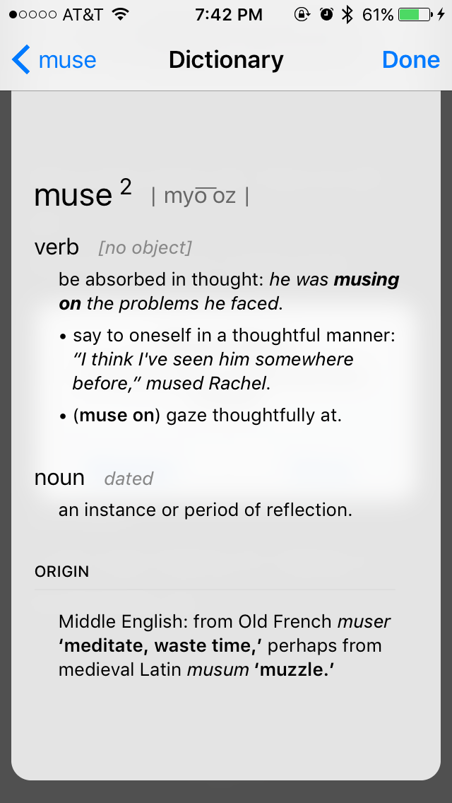 muse definition person muse definition person