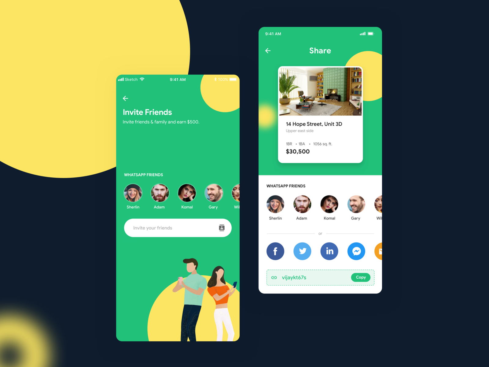 Share N Invite screen App
