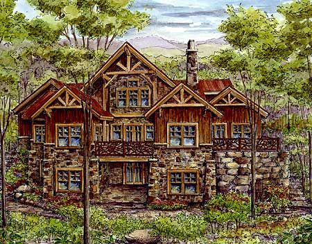 Plan 13319WW: Luxury Log Home with Finished Lower Level | Logs ... Plan 13319WW: Luxury Log Home with Finished Lower Level | Logs ...