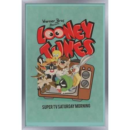 Framed posters take an affordable, modern approach to decorating, allowing you to easily spruce up your walls. Each paper poster is carefully mounted on a foam board to keep it flat and smooth and then framed just for you. The white frame comes with sawtooth hangers so all you need is some empty wall space. Size: 14.725 inch x 22.375 inch. Cartoon Posters, Retro Cartoons, Old Cartoons, Classic Cartoons, Vintage Cartoon, Vintage Tv, Cartoon Drawings, Cartoon Art, Poster Vintage Retro