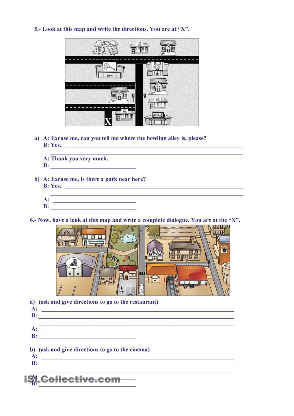 worksheet Places In The Neighborhood Worksheet places giving directions english grammer work sheets pinterest worksheet free esl printable worksheets made by teachers