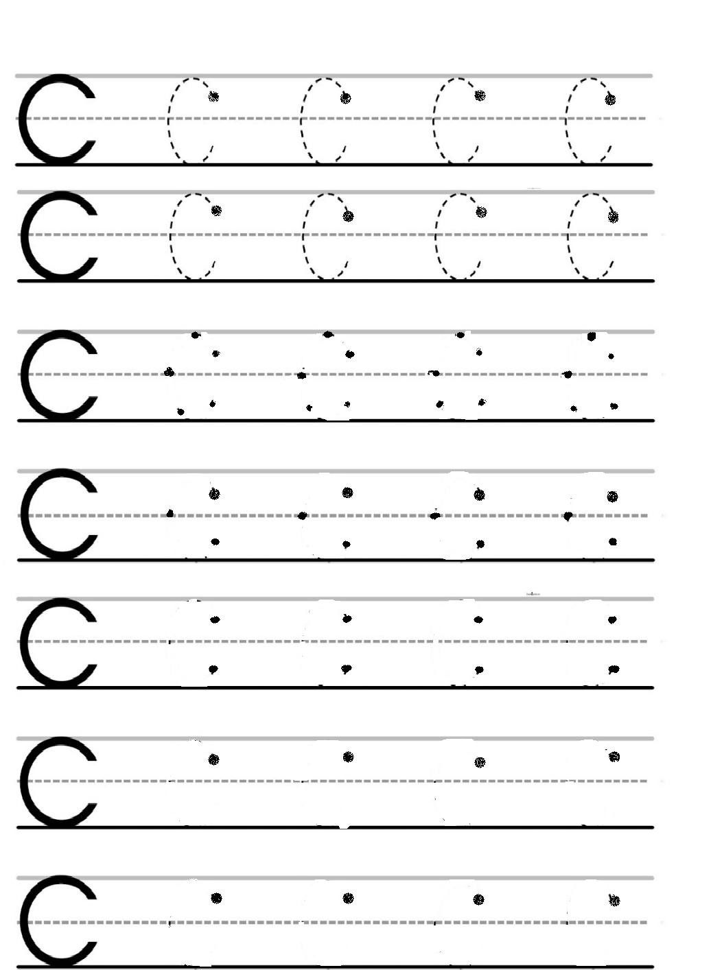 The Letter C Worksheet For Writing Practice The Letter C Worksheet For Writing Practice