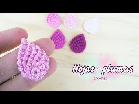 Hoja o pluma a crochet (muy fácil!!)