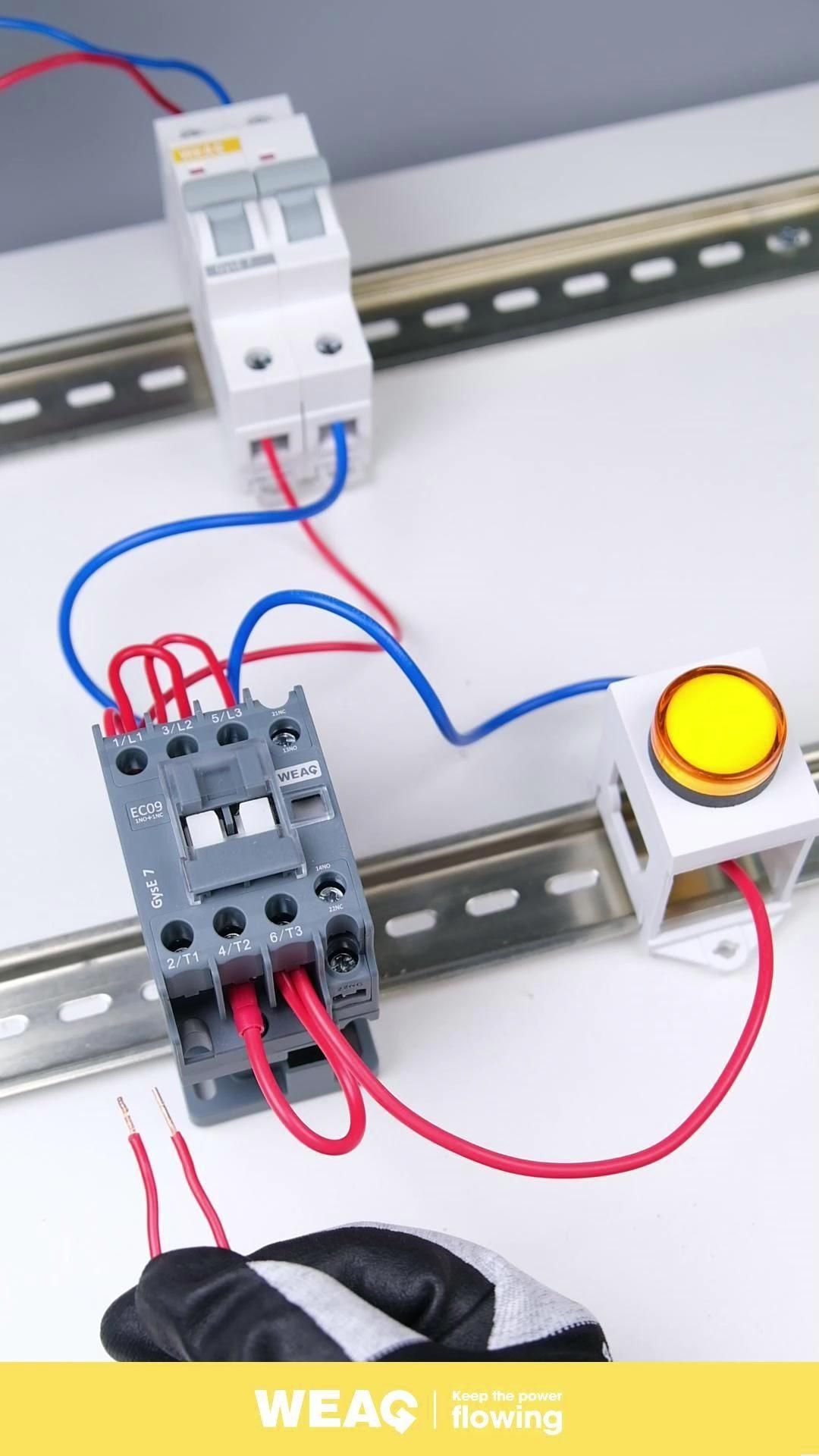 How to Wire an Indicator Light to a Magnetic Contactor.