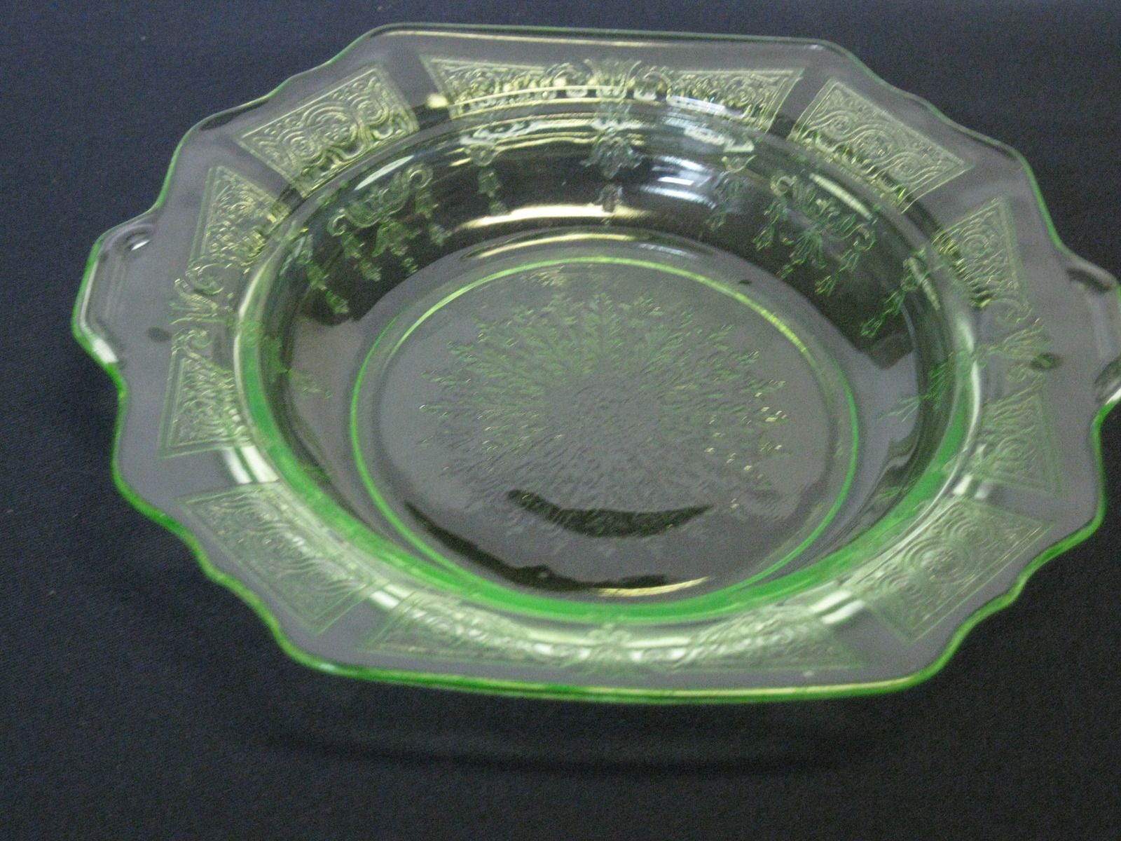 Anchor Hocking Glass PRINCESS Green Sherbert Dish Depression 1931-35
