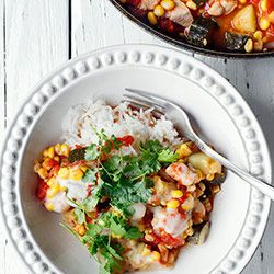 Calabacitas con elote – cukinia z kukurydzą Veggie Recipes, Great Recipes, Cooking Recipes, Favorite Recipes, Veggie Food, Soup Dinner, Tasty, Yummy, Bruschetta