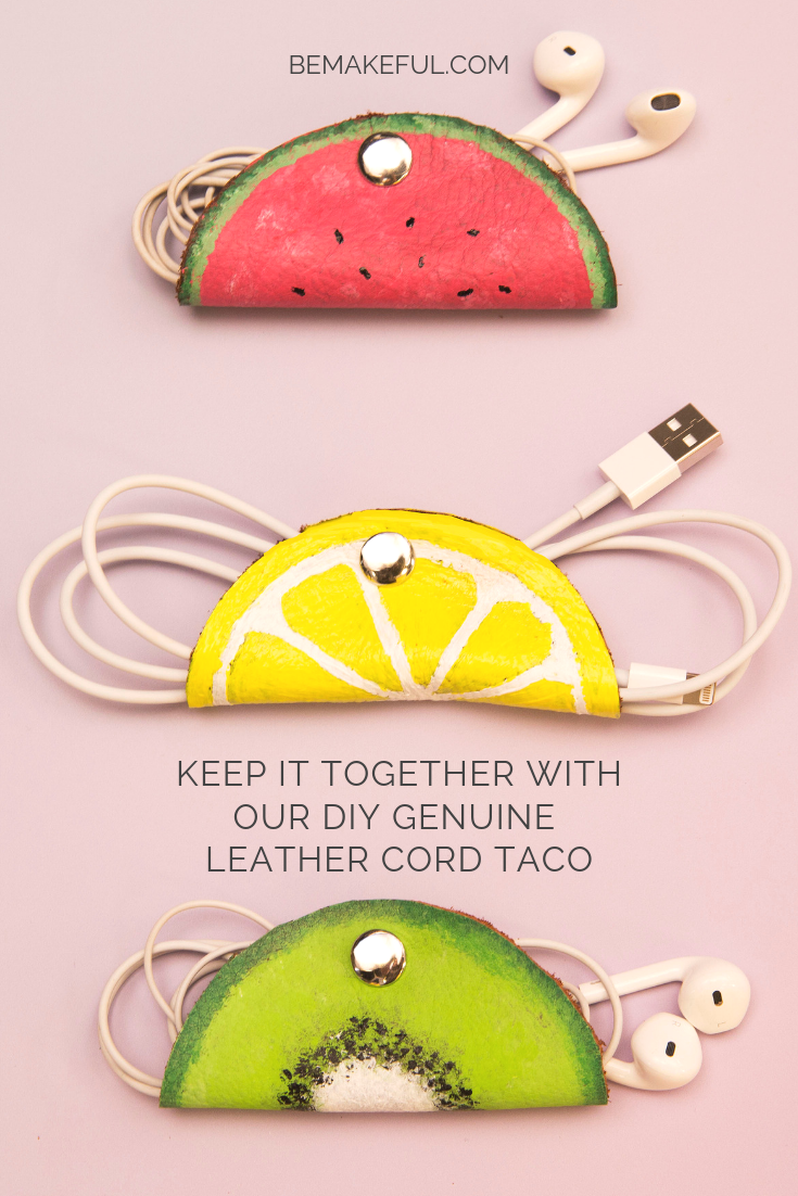 Keep It Together With Our DIY Genuine Leather Cord Taco