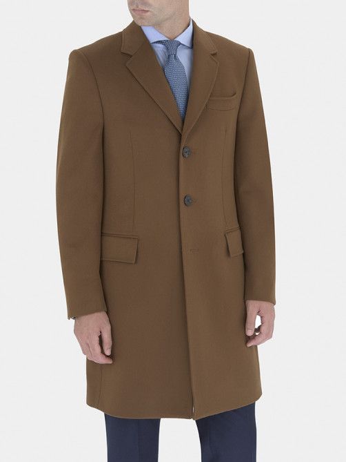 Bugatti Wool And Cashmere Overcoat Wool and cashmere single-breasted overcoat | Cashmere overcoat, Mens