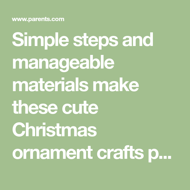 6 Easy Christmas Crafts for Toddlers