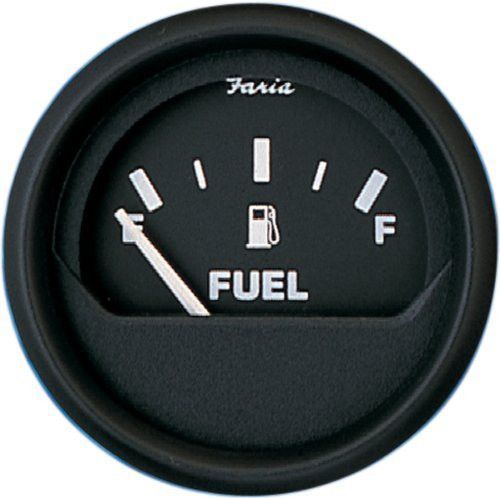 Faria Euro Black 2 Fuel Level Gauge E 1 2 F