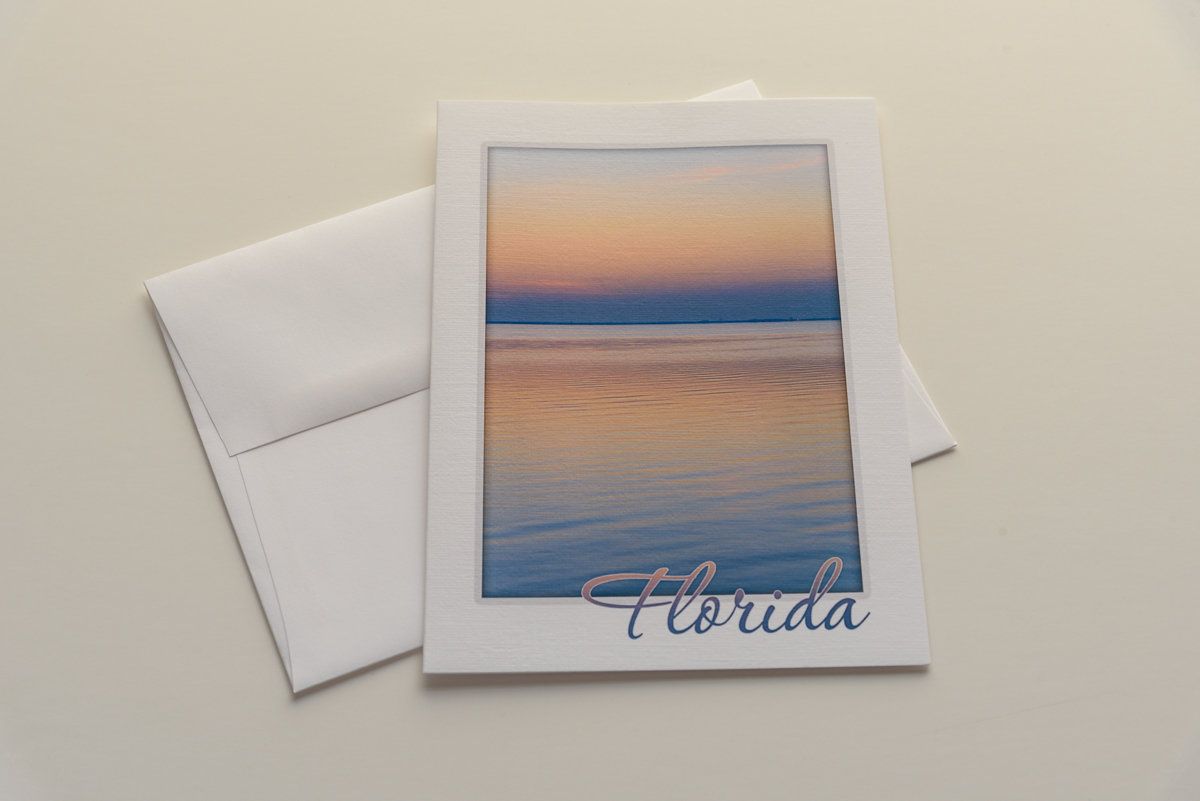 florida scene photo note card note card blank inside 5x7 note card 5x7 note card