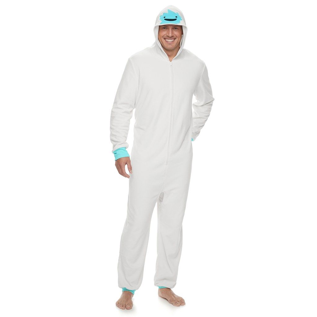 Big & Tall Jammies For Your Families Yeti Microfleece OnePiece Pajamas