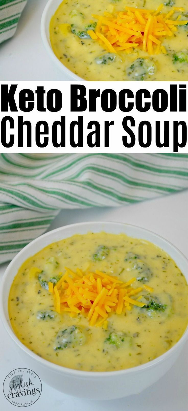 Keto Broccoli Cheddar Soup #keto #ketorecipes ##lowcarbrecipes #lowcarb #lowcarb...