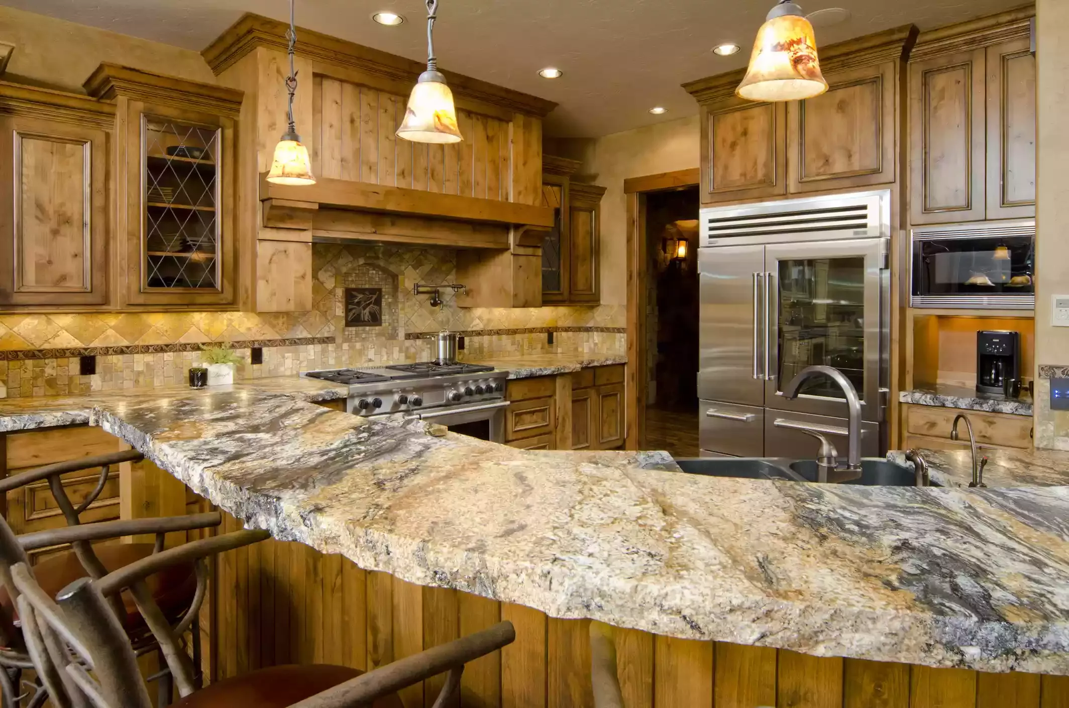 Magnificent Dark Granite Countertops With Oak Cabinets Magnificent Dark Granite Countertops With Oak Cabinets