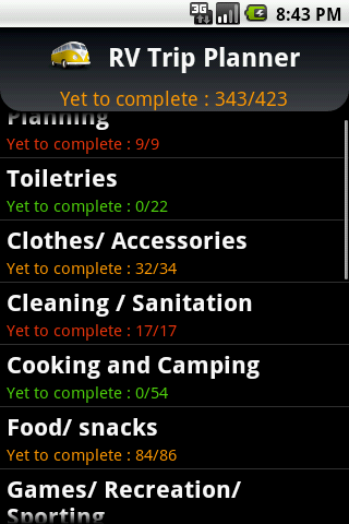 camping trip planner app