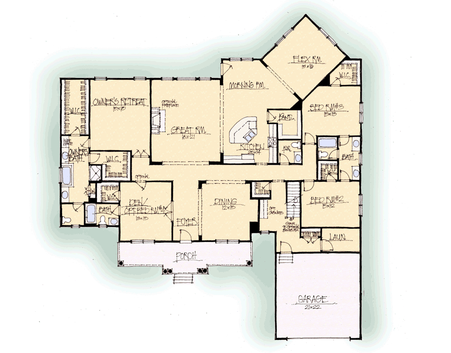 House Plan Detail Open House Plans House Plans Basement House Plans