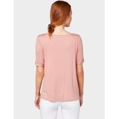 #damen #For #wasserfallhemden #women fitness Tom Tailor ladies t-shirt with waterfall neckline, pink...