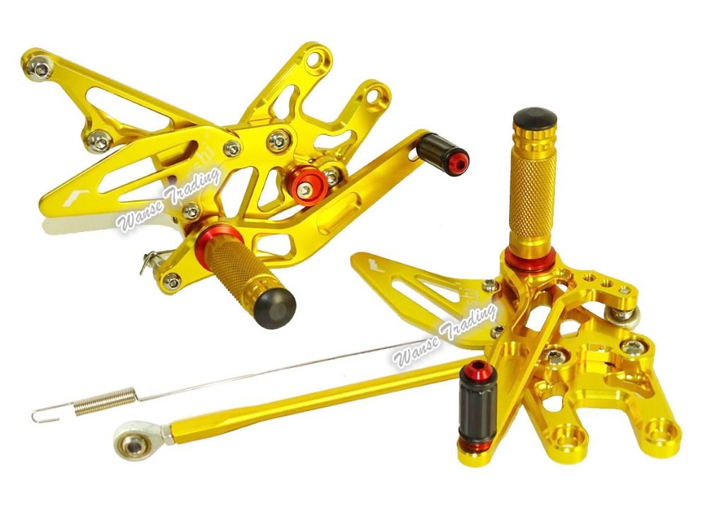 For Kawasaki ZX10R 2004-2005 Adjustable Rearset Footrest Footpegs Foot Peg Motor For Kawasaki ZX10R 2004-2005 Adjustable Rearset Footrest Footpegs Foot Peg Motor