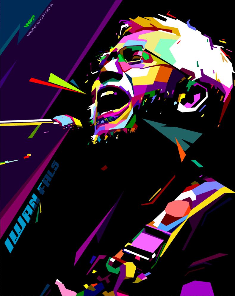 Iwan Fals in WPAP by Edho Poster retro, Art pop, Tokoh sejarah