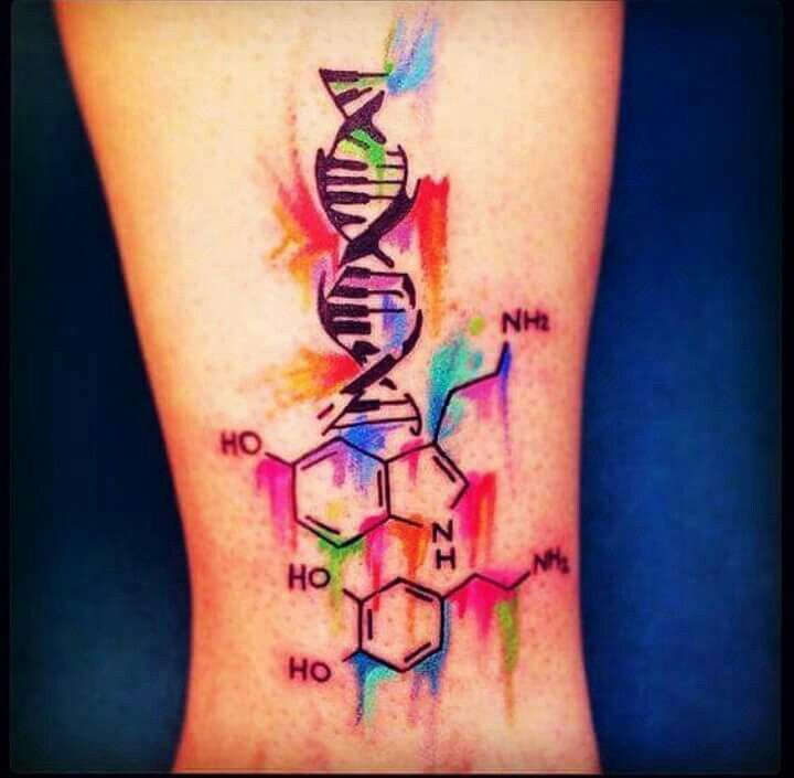Science and art. | Science tattoos, Dna tattoo, Molecule tattoo Chemistry Tattoos Ideas