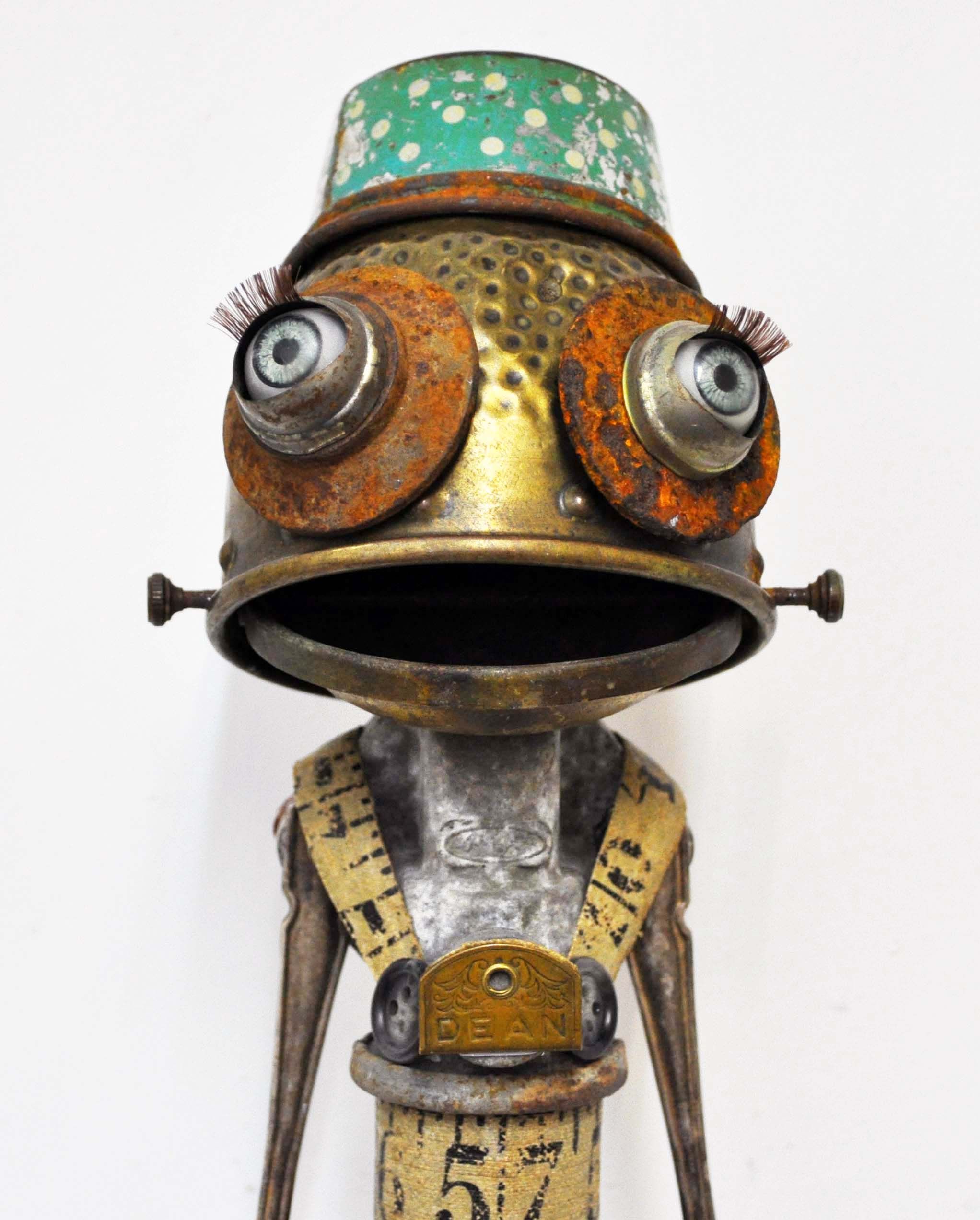 Cute Robot Made From Junk By Rust Bucket Workshop Via Kendalsculpture By Lissyleck Junk Art Robot Art Robot Sculpture