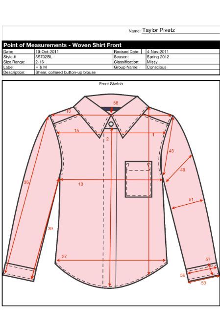 This Is A Woven Shirt Tech Pack The Woven Top Is An H M Top From The this-is-a-woven-shirt-tech-pack-the-woven-top-is-an-h-m-top-from-the