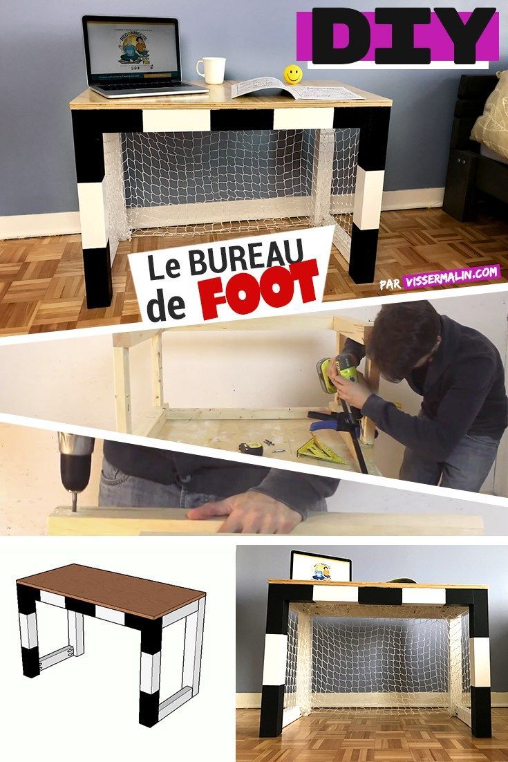Comment faire un bureau en cage de foot pour enfant - Monnier Comment faire un bureau en cage de foot pour enfant - Monnier