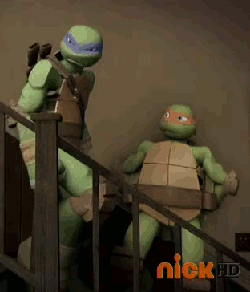 tmnt 2012 leo and mikey